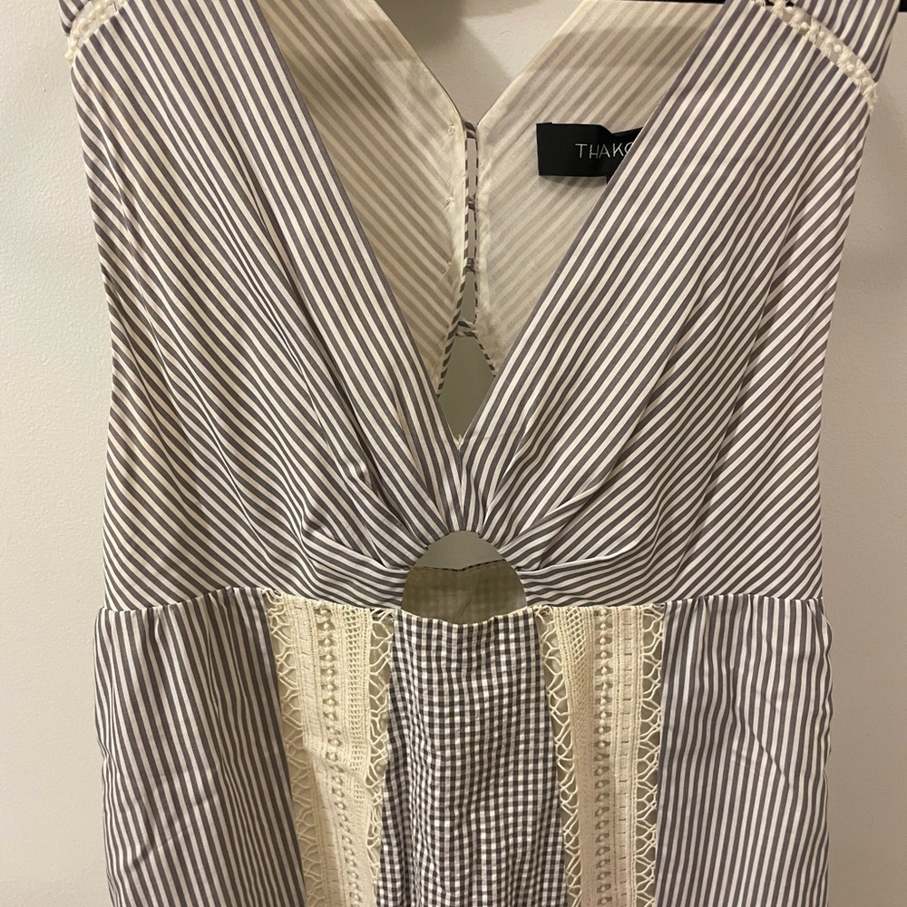 Thakoon Cotton Crochet Inset Dress - Picture 2 of 8
